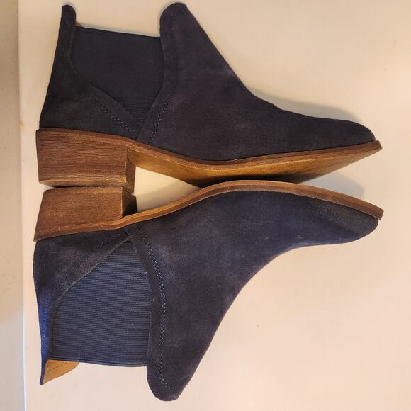 Splendid Women's Blue Suede Ankle Slip-on Booties Size 8 - Picture 14 of 16